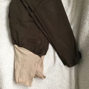 Motherhood Maternity olive chino skinny